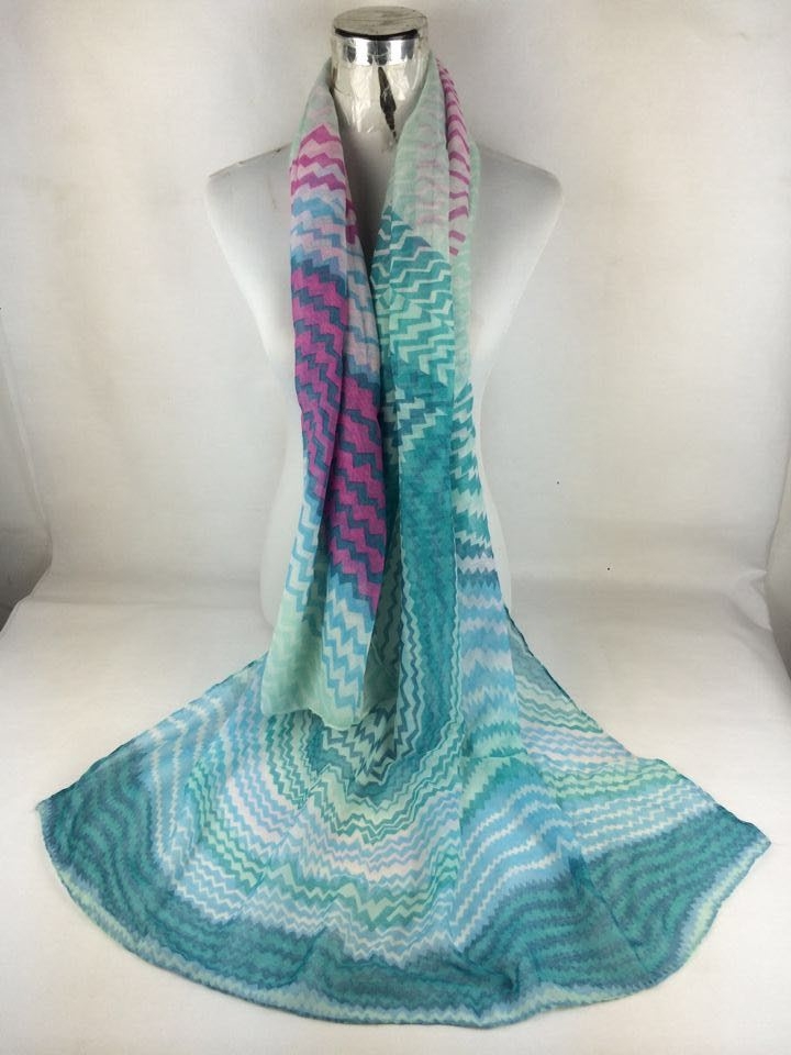 Ladies fashion cotton voile scarf