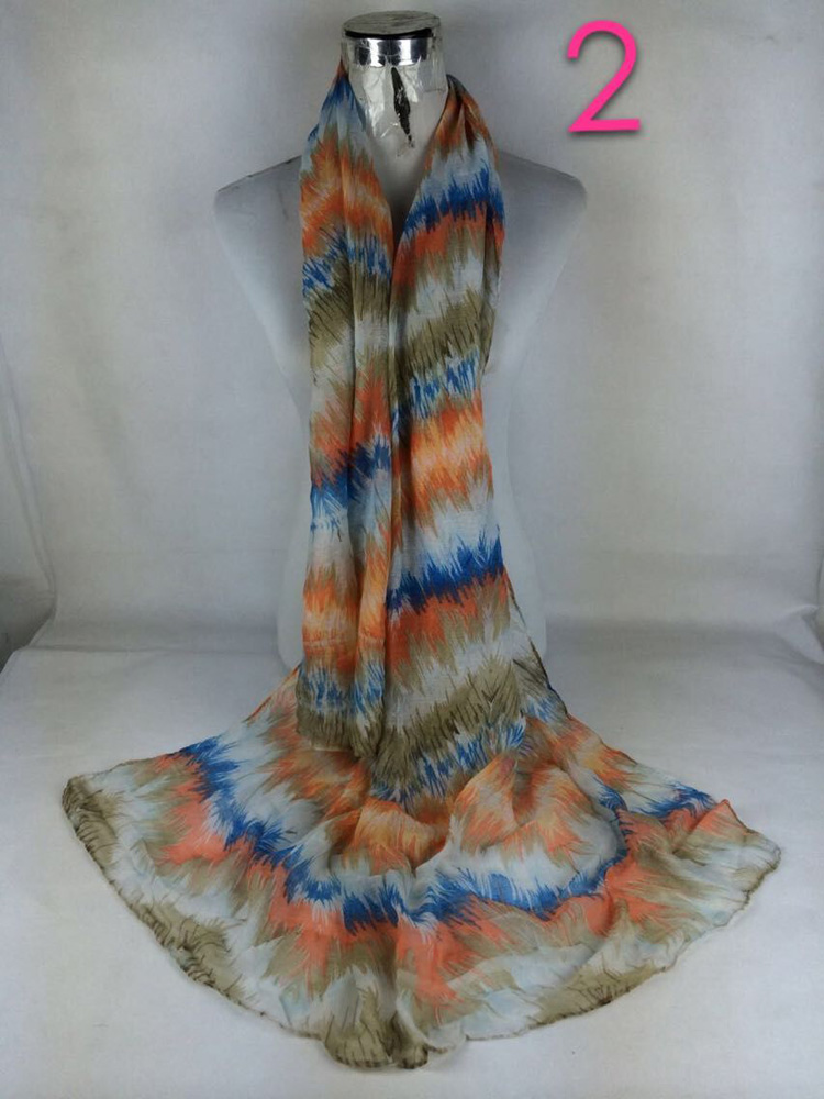 Wholesale square cotton voile scarf