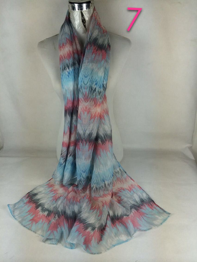 Wholesale square cotton voile scarf