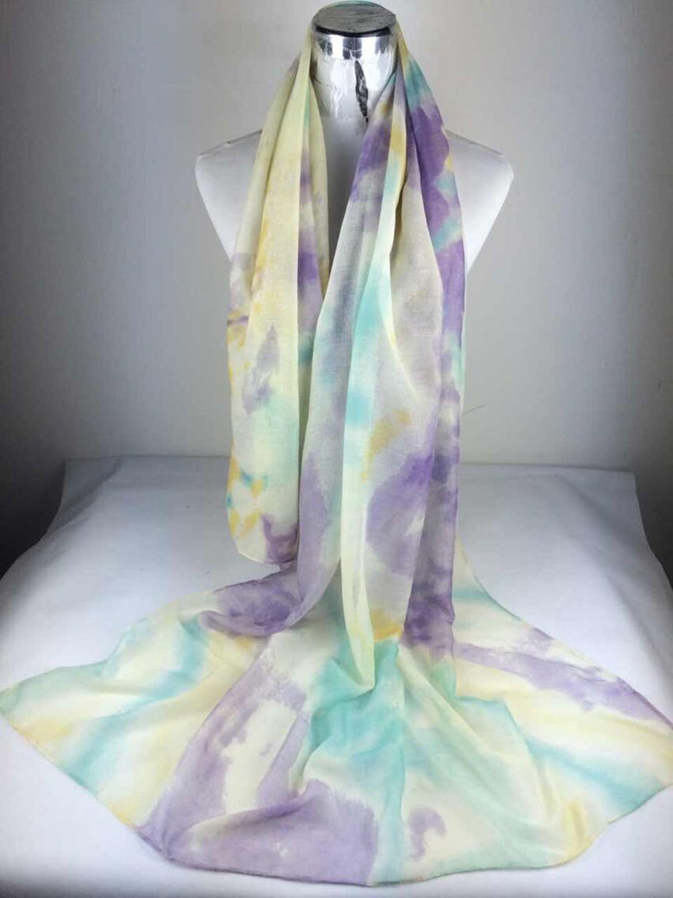 Voile square scarf wholesale