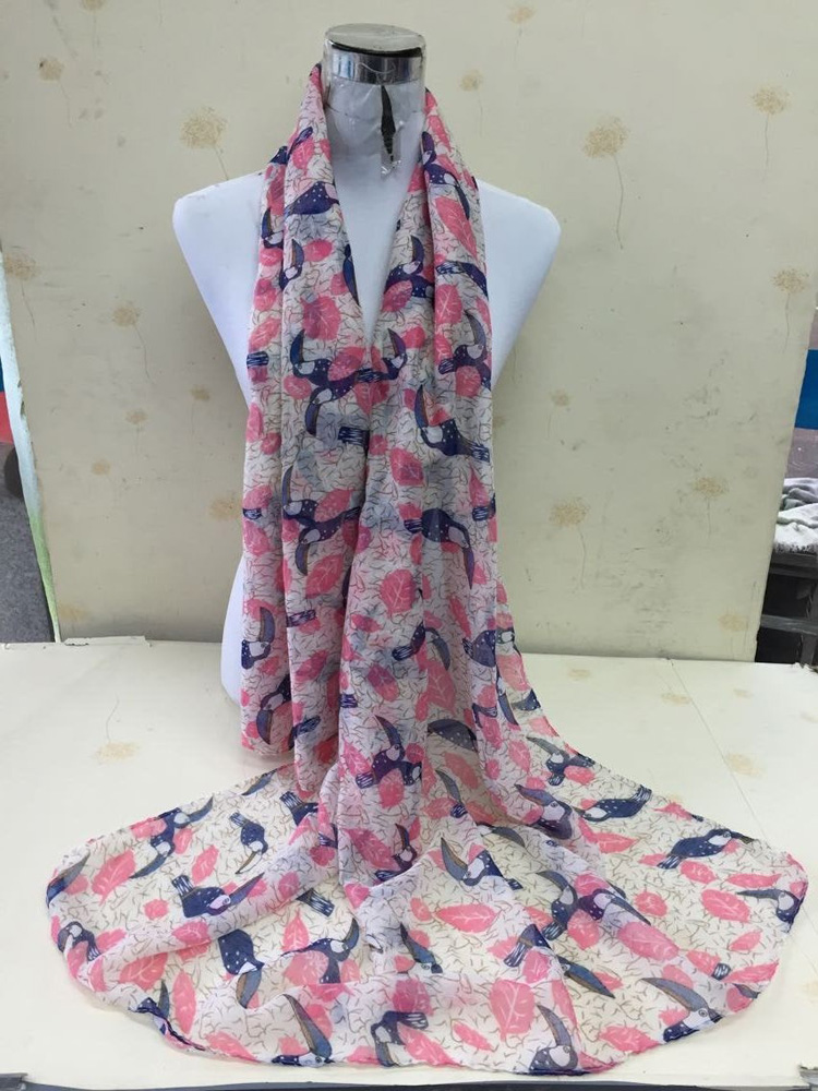 Womens floral wide scarf wholesale
