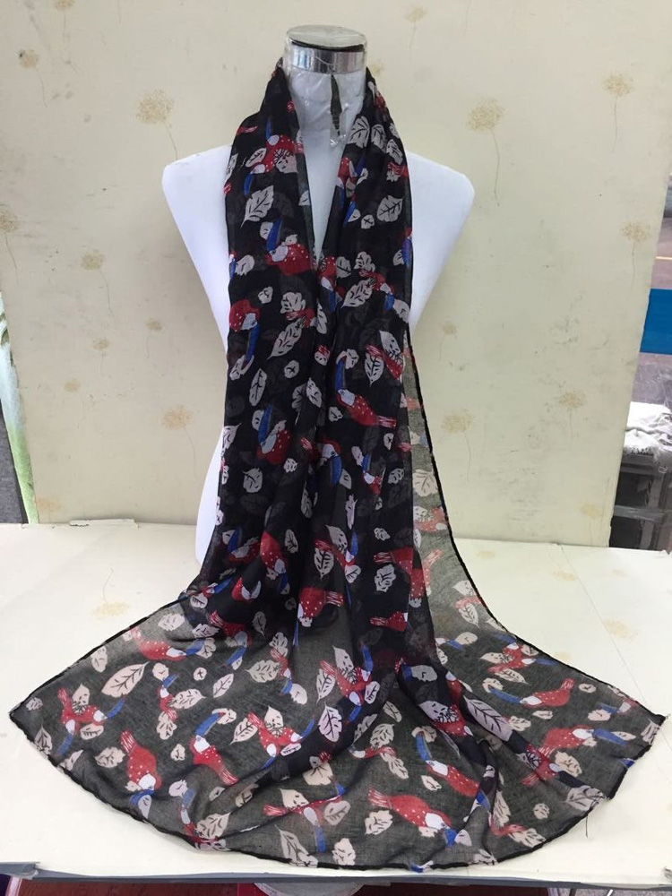 Womens floral wide scarf wholesale