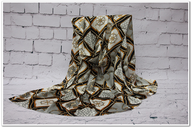 Skull silk scarves for women