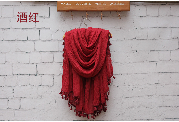 Silk cotton plain scarf wholesale