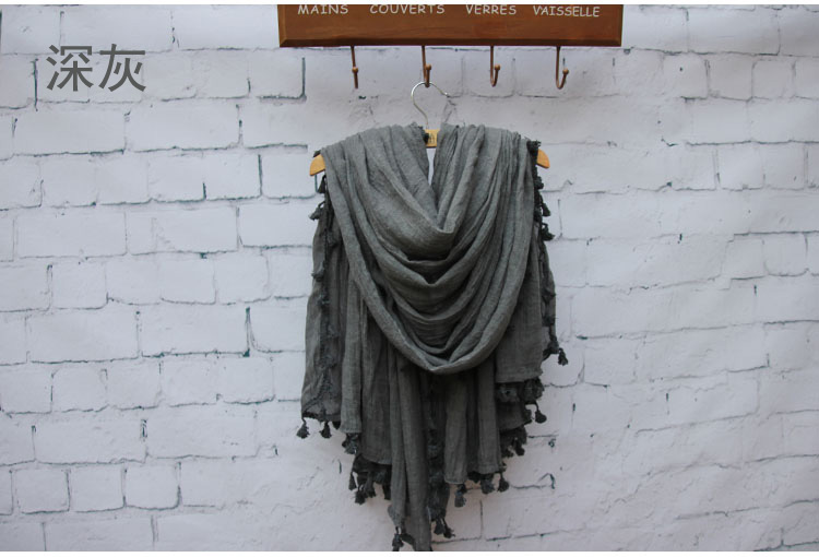 Silk cotton plain scarf wholesale
