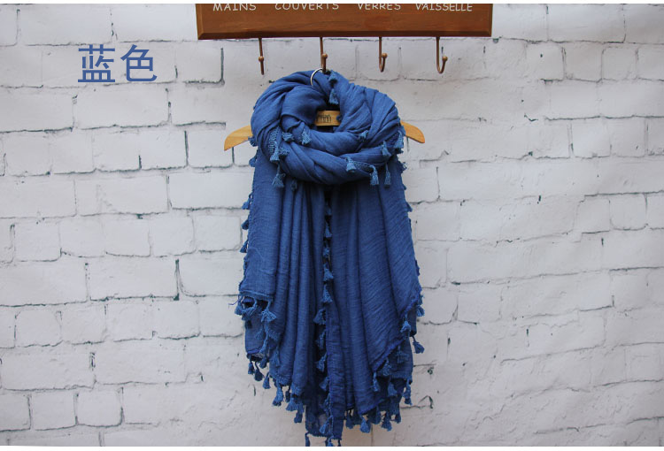Silk cotton plain scarf wholesale