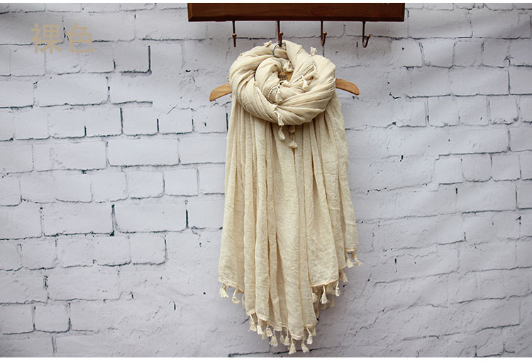 Silk cotton plain scarf wholesale