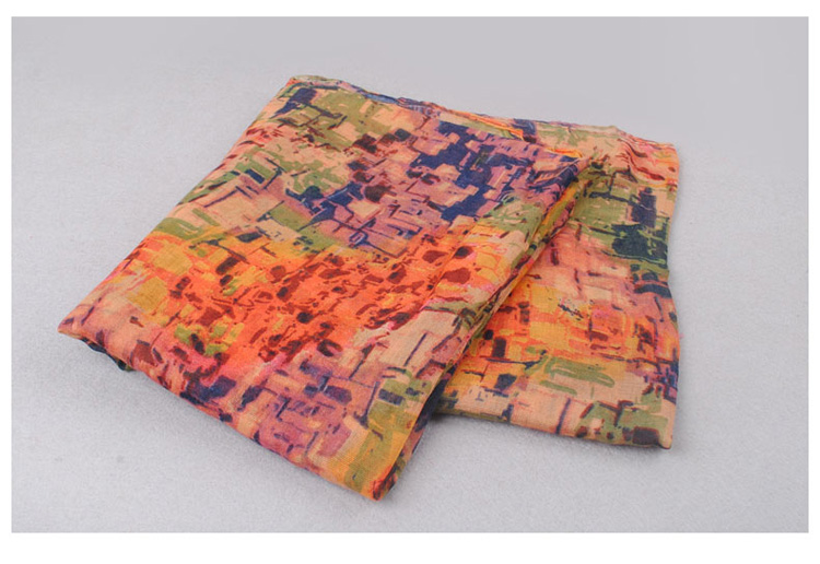 Women voile cotton scarf