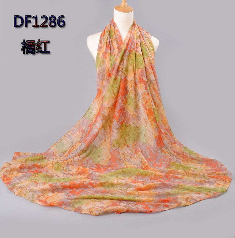 Women voile cotton scarf