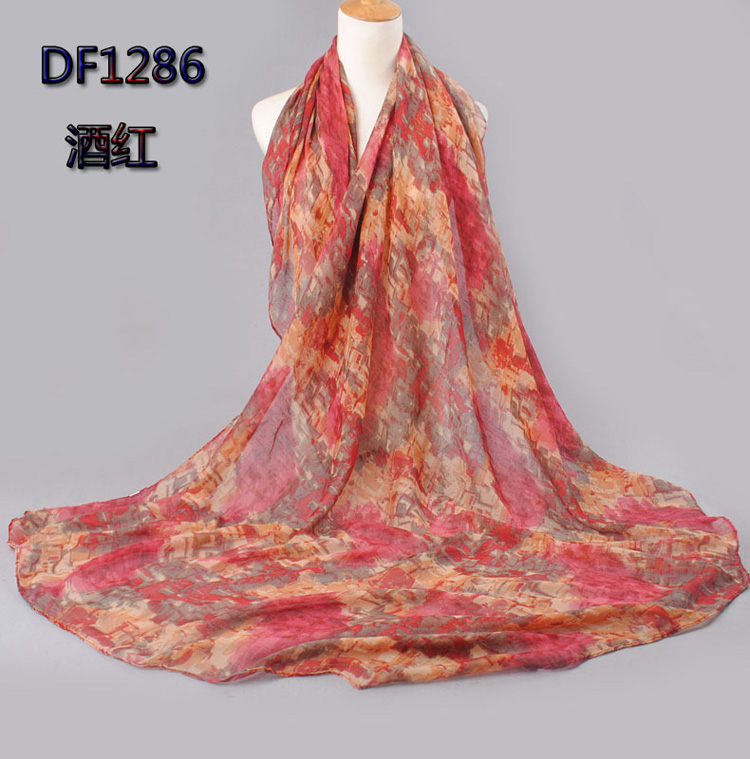 Women voile cotton scarf