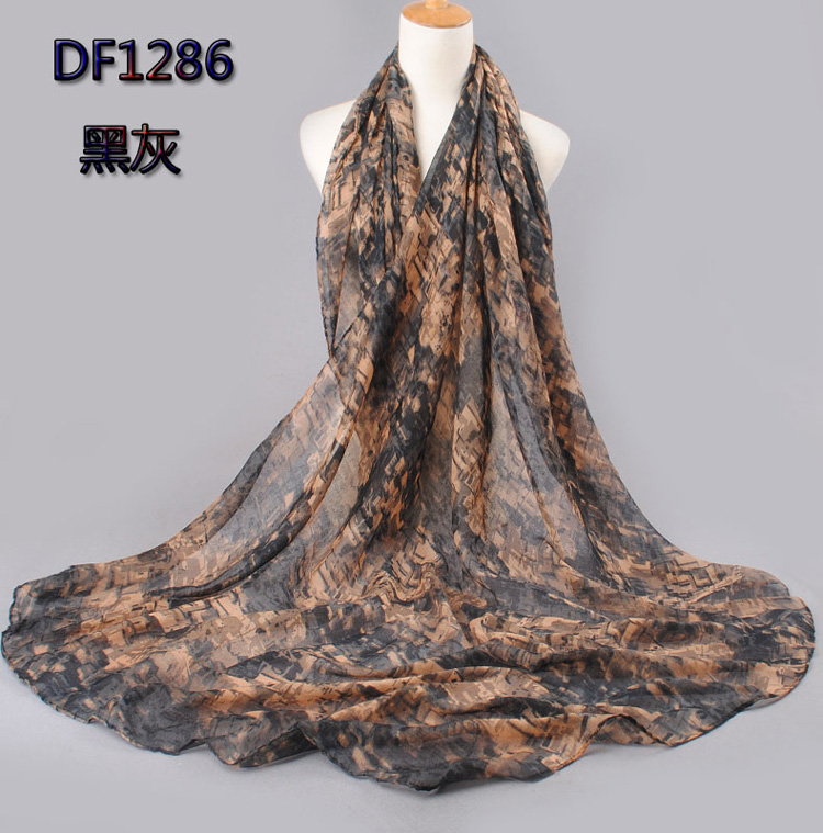 Women voile cotton scarf
