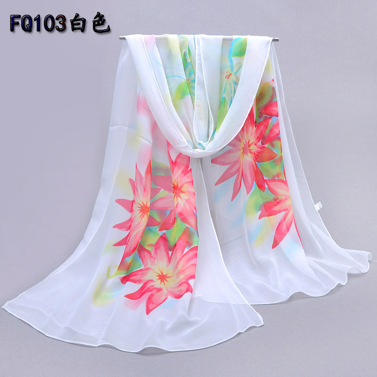 Spring silk chiffon scarf wholesale