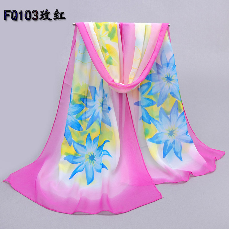 Spring silk chiffon scarf wholesale