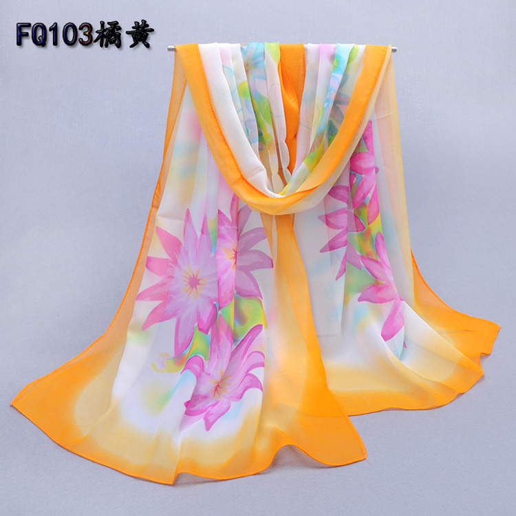 Spring silk chiffon scarf wholesale