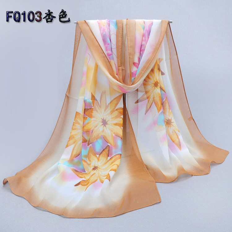 Spring silk chiffon scarf wholesale