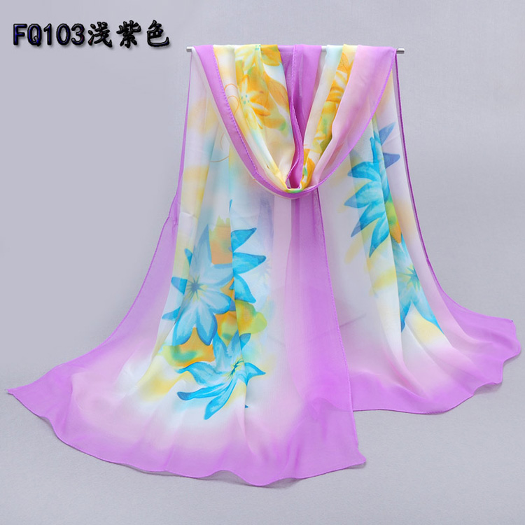 Spring silk chiffon scarf wholesale