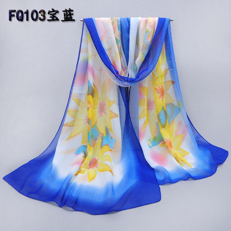 Spring silk chiffon scarf wholesale
