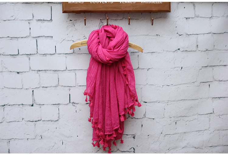 Silk cotton plain scarf wholesale