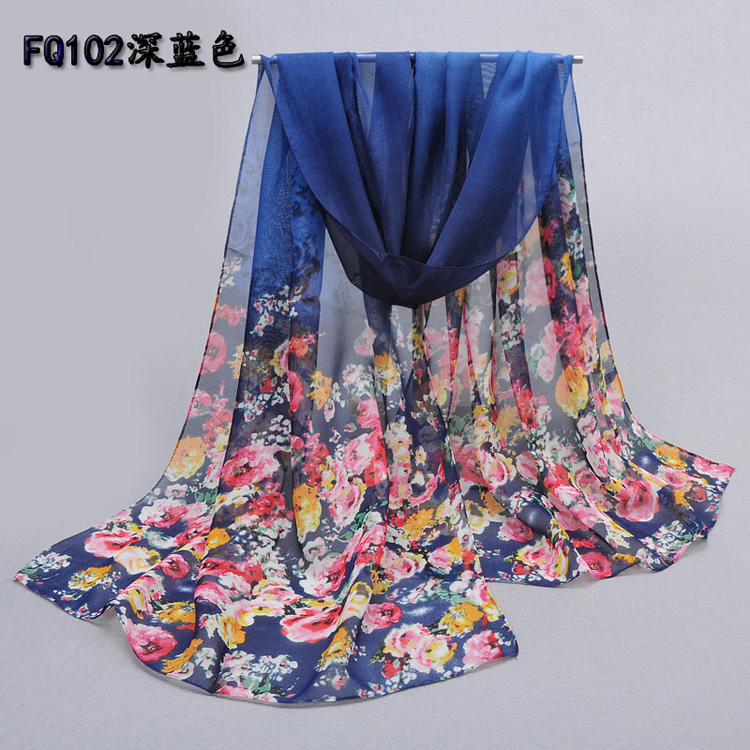Chiffon long scarves wholesale
