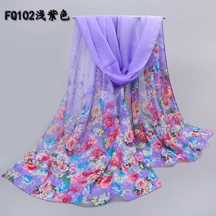 Chiffon long scarves wholesale