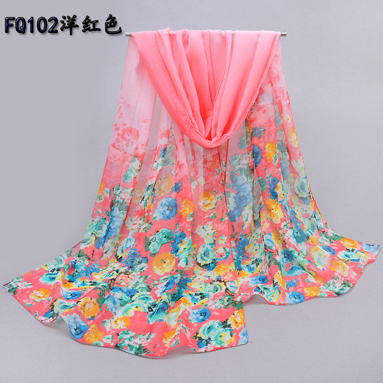 Chiffon long scarves wholesale