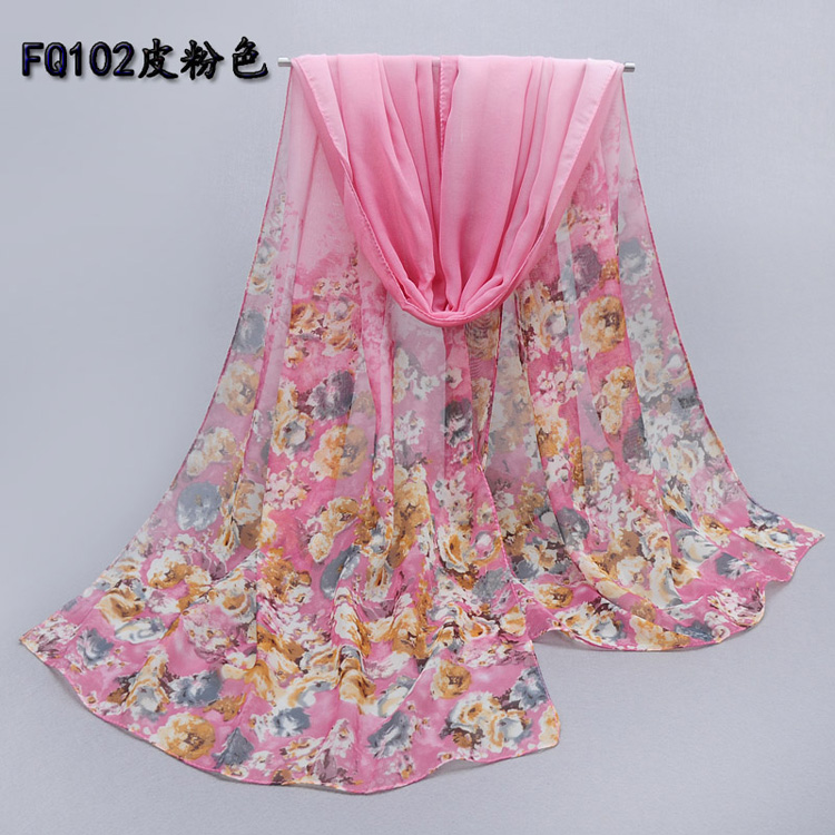 Chiffon long scarves wholesale