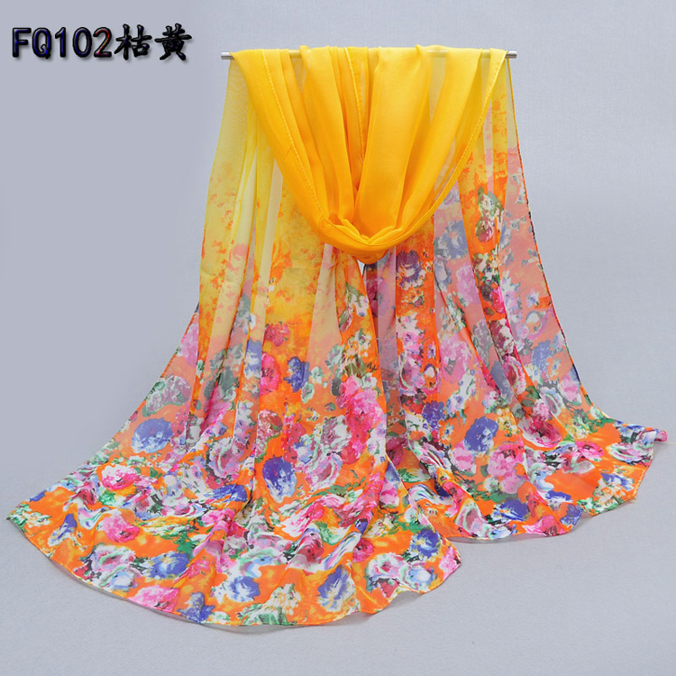 Chiffon long scarves wholesale