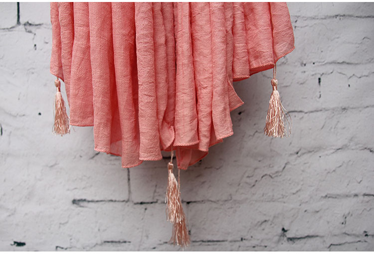 Silk cotton plain scarf wholesale