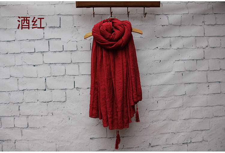 Silk cotton plain scarf wholesale