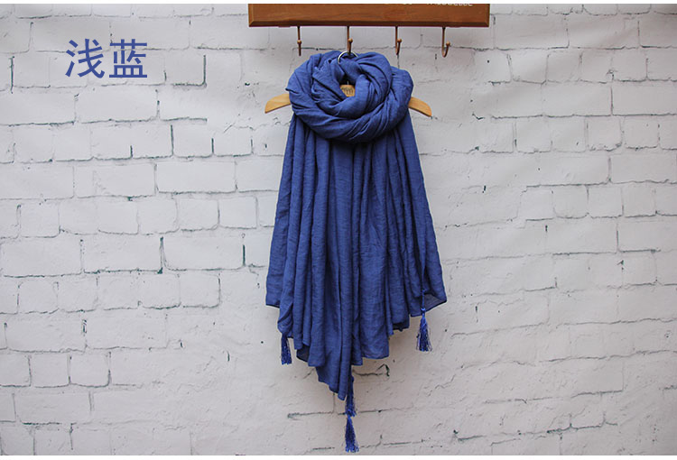 Silk cotton plain scarf wholesale