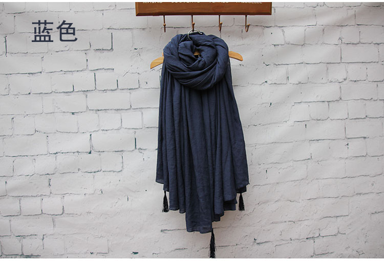 Silk cotton plain scarf wholesale