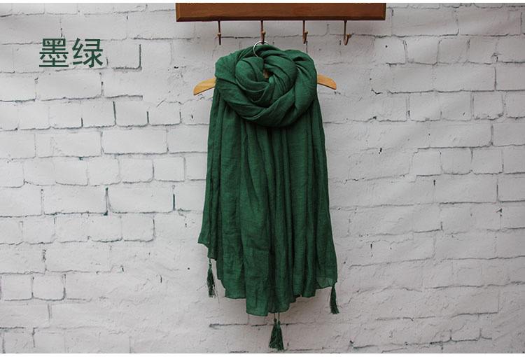Silk cotton plain scarf wholesale