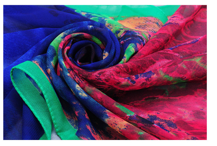 Wholesale polyester chiffon scarf