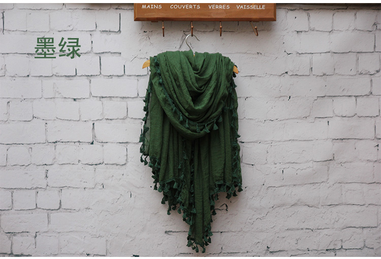 Silk cotton plain scarf wholesale