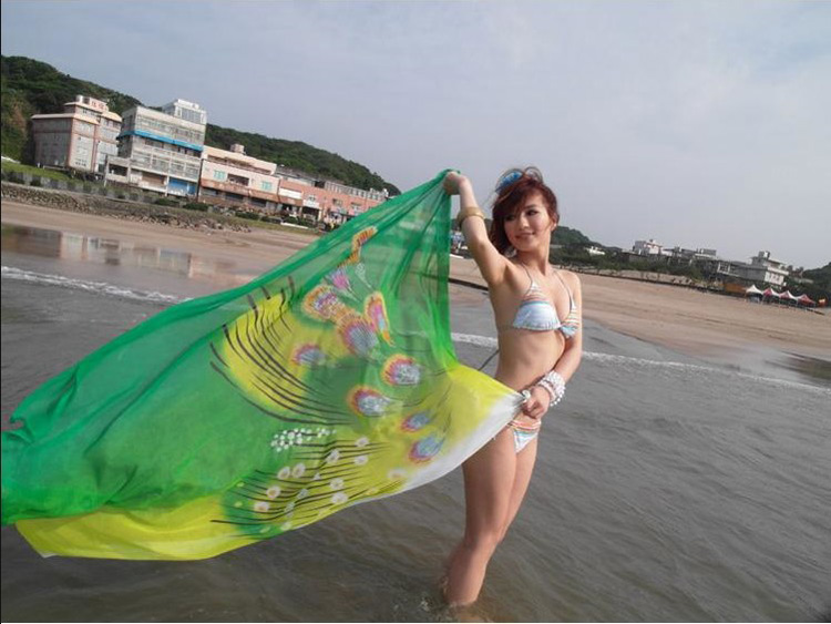 Beach silk scarf dress wholesale