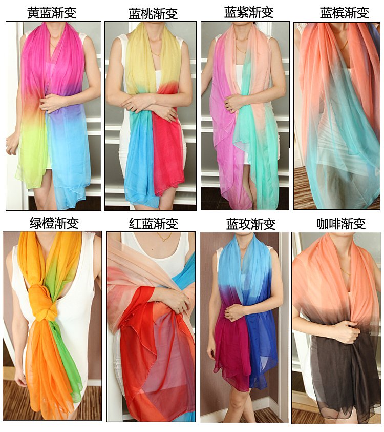 Wholesale fashion beach silk scarf