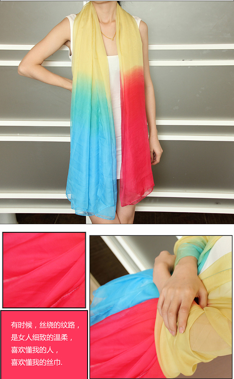 Wholesale fashion beach silk scarf