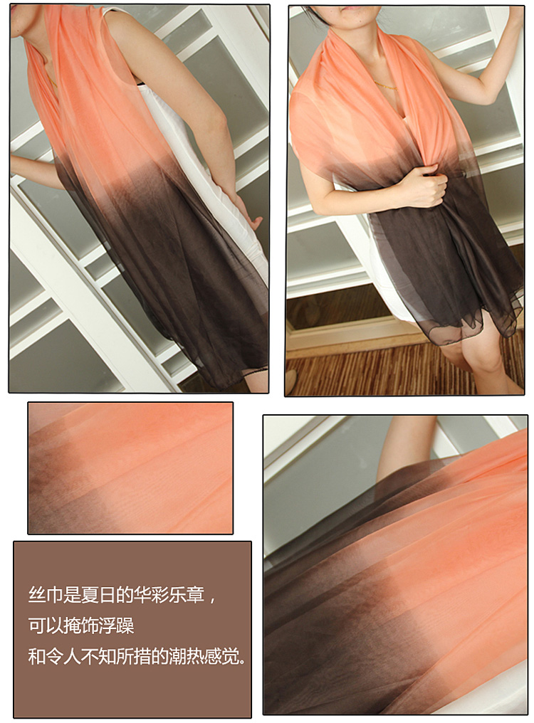 Wholesale fashion beach silk scarf