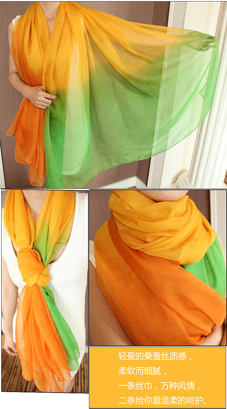 Wholesale fashion beach silk scarf