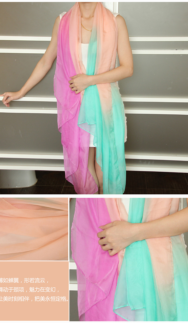 Wholesale fashion beach silk scarf