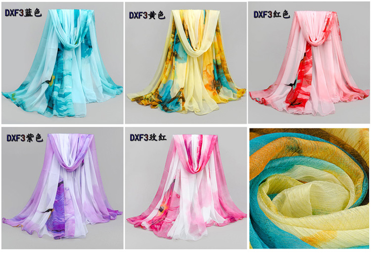 Silk twill fabric scarf wholesale