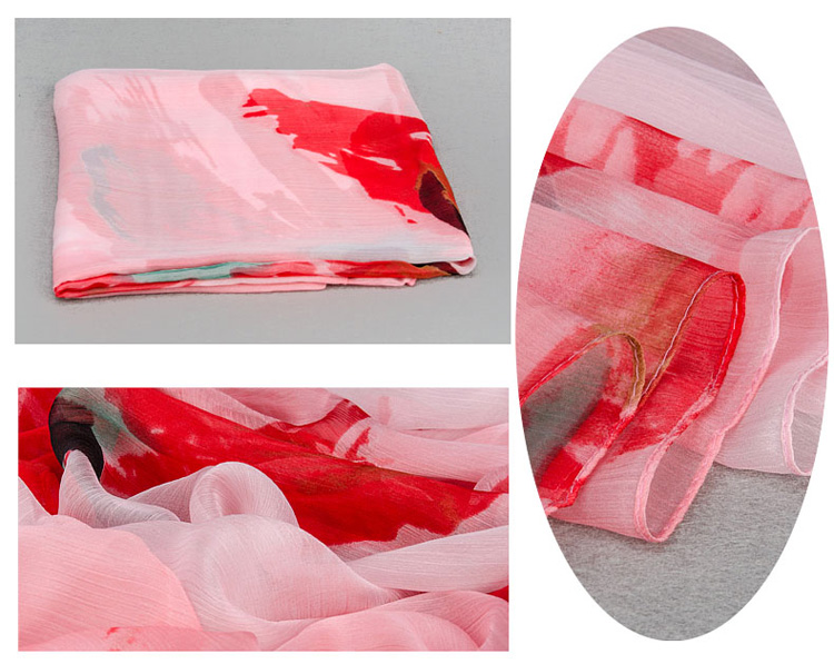 Silk twill fabric scarf wholesale