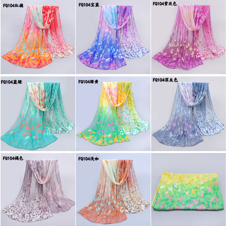 Wholesale chiffon silk scarf