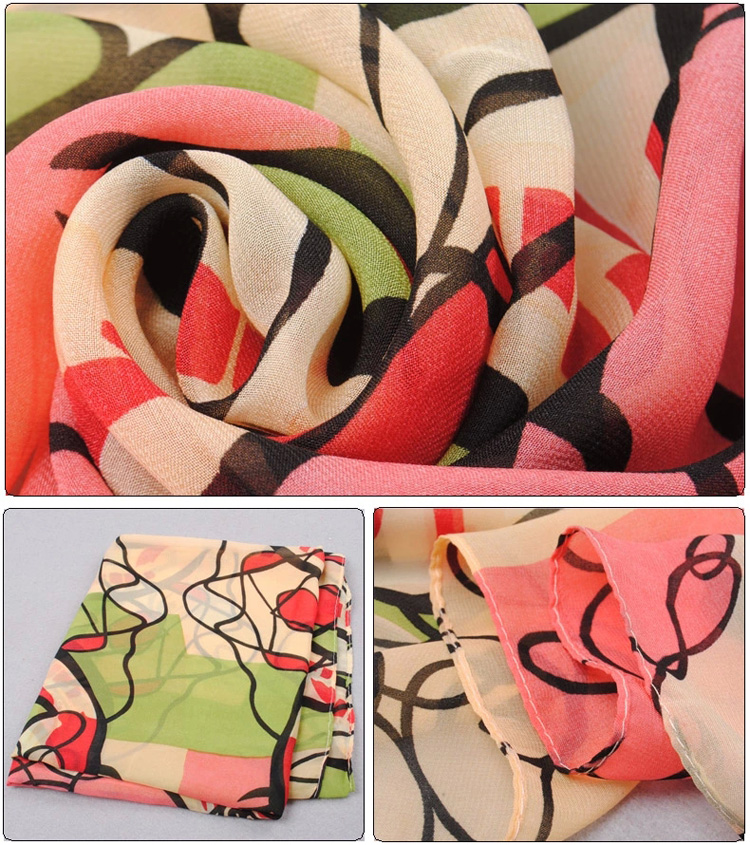 Long chiffon silk scarf wholesale
