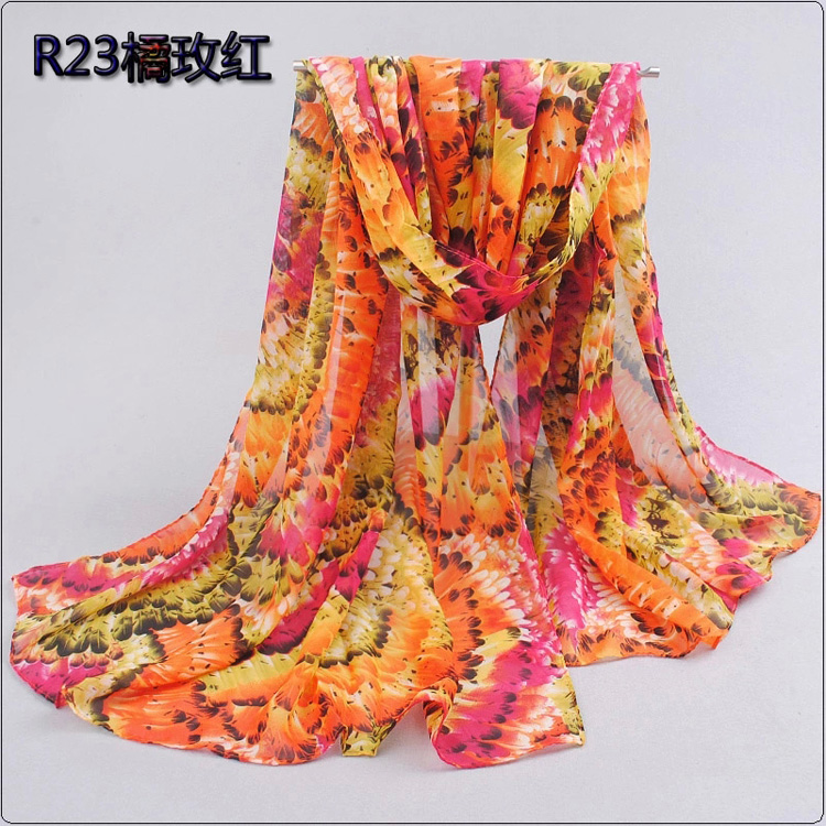 Wholesale nylon chiffon scarf