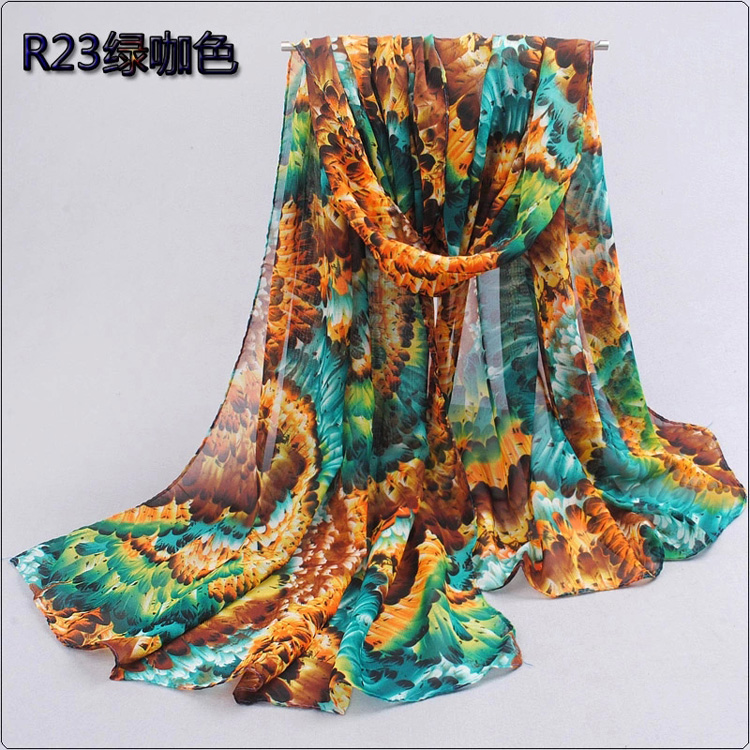 Wholesale nylon chiffon scarf