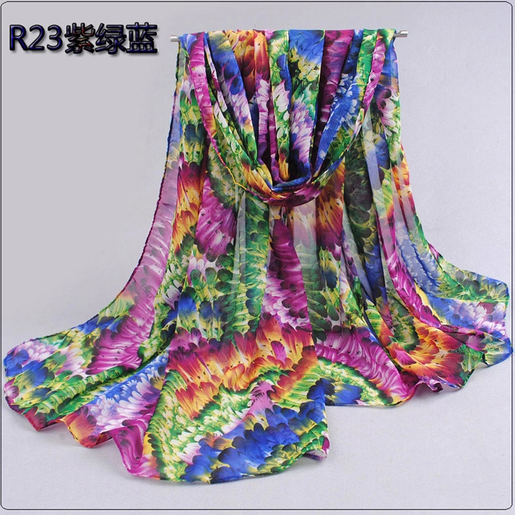 Wholesale nylon chiffon scarf
