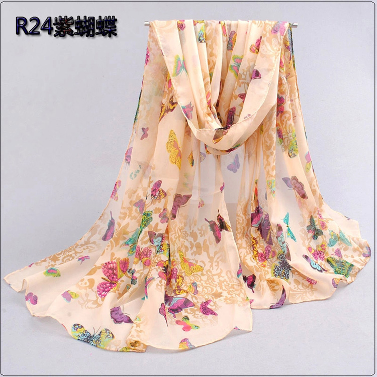 Chiffon spring scarf wholesale