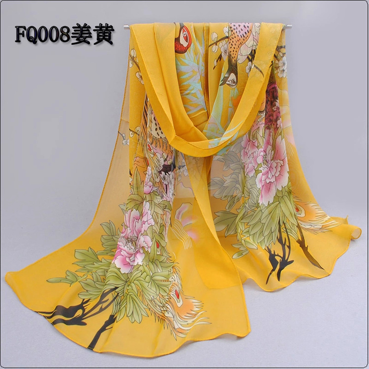 Wholesale plain silk scarf