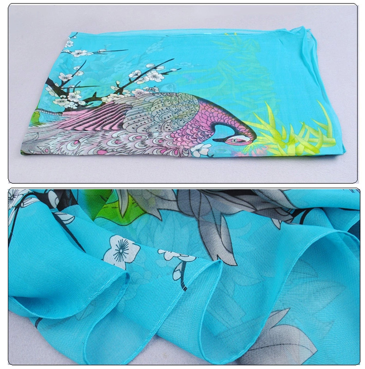 Wholesale plain silk scarf